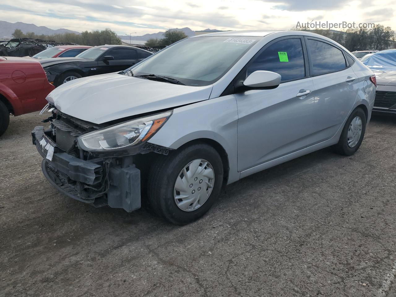 2015 Hyundai Accent Gls Серебряный vin: KMHCT4AE3FU824948