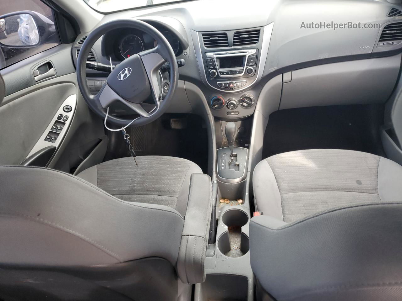 2015 Hyundai Accent Gls Silver vin: KMHCT4AE3FU824948