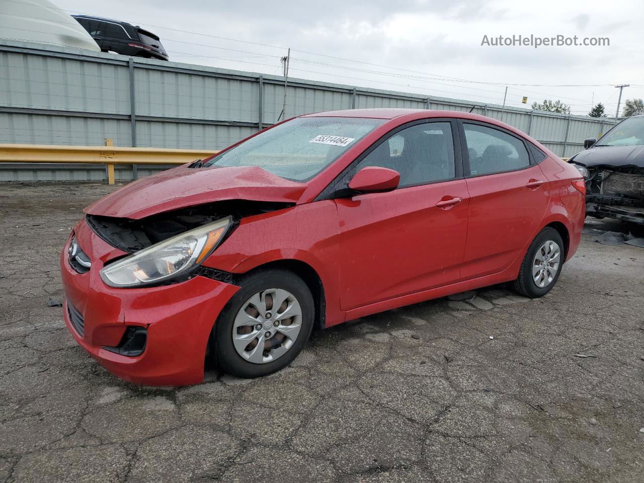 2015 Hyundai Accent Gls Red vin: KMHCT4AE3FU857786