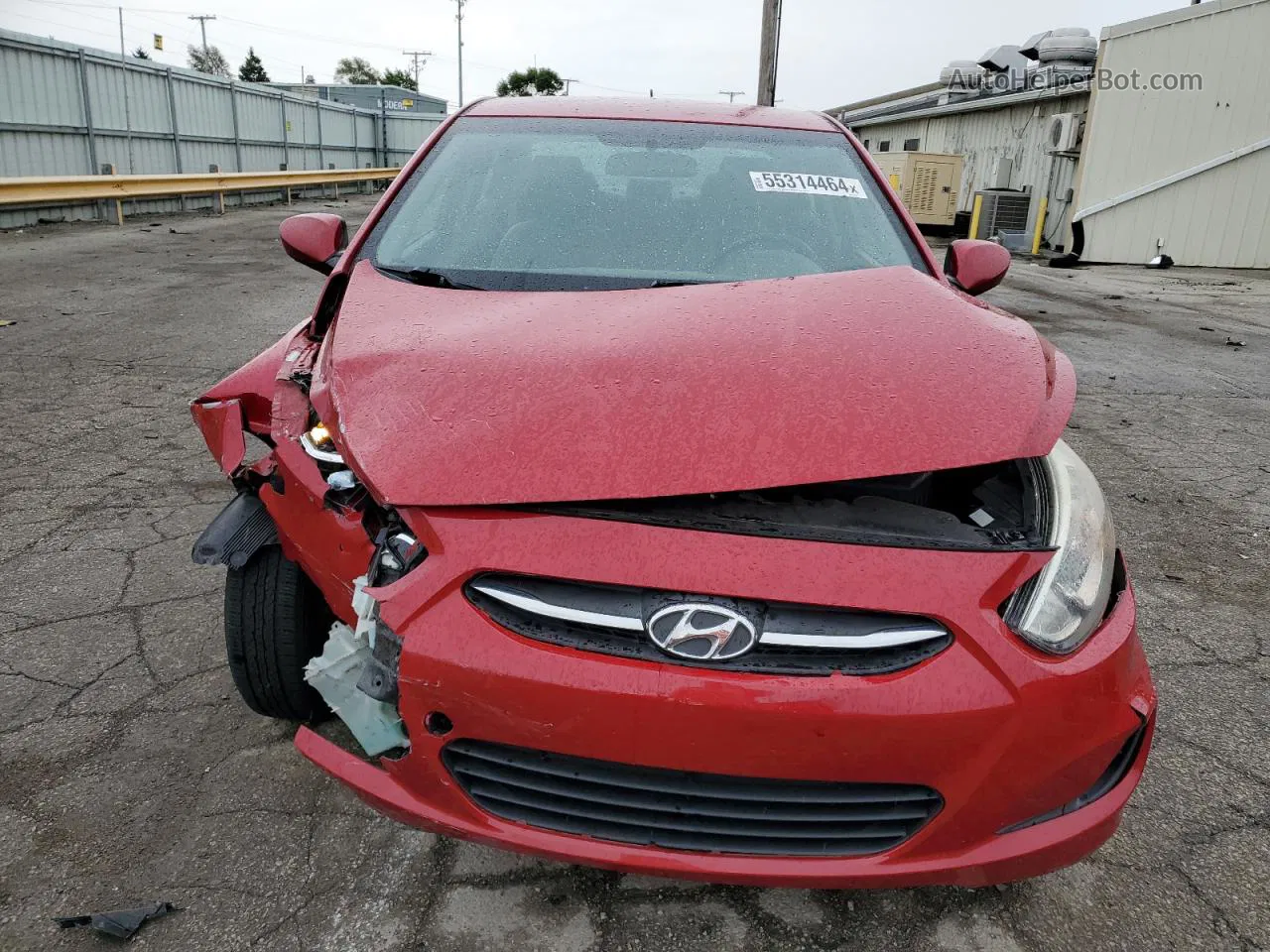 2015 Hyundai Accent Gls Red vin: KMHCT4AE3FU857786