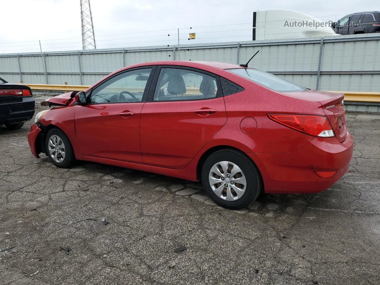 2015 Hyundai Accent Gls Red vin: KMHCT4AE3FU857786