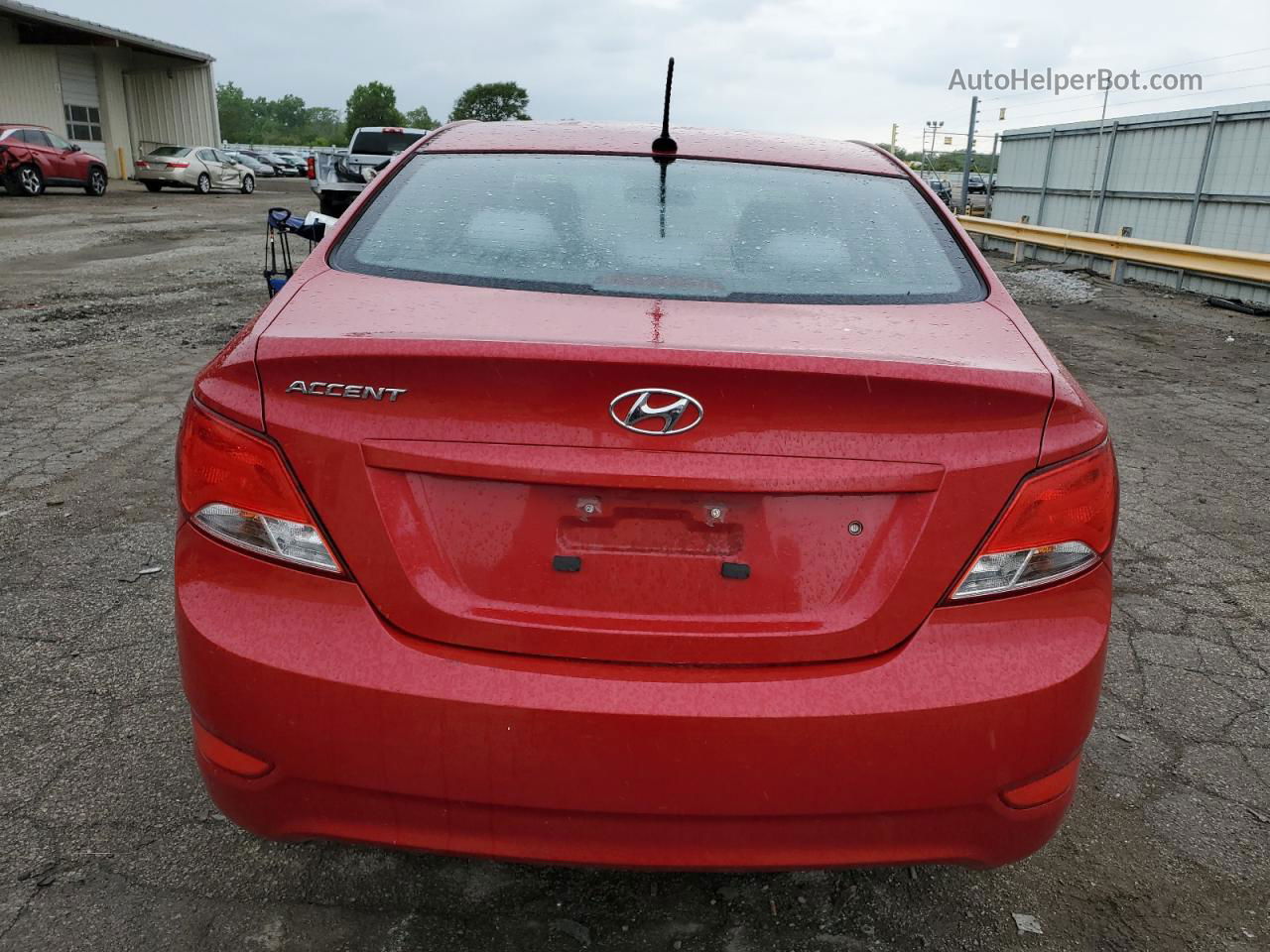 2015 Hyundai Accent Gls Red vin: KMHCT4AE3FU857786