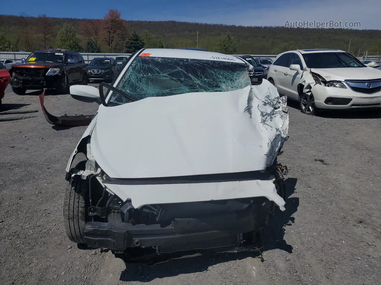 2015 Hyundai Accent Gls White vin: KMHCT4AE3FU912527