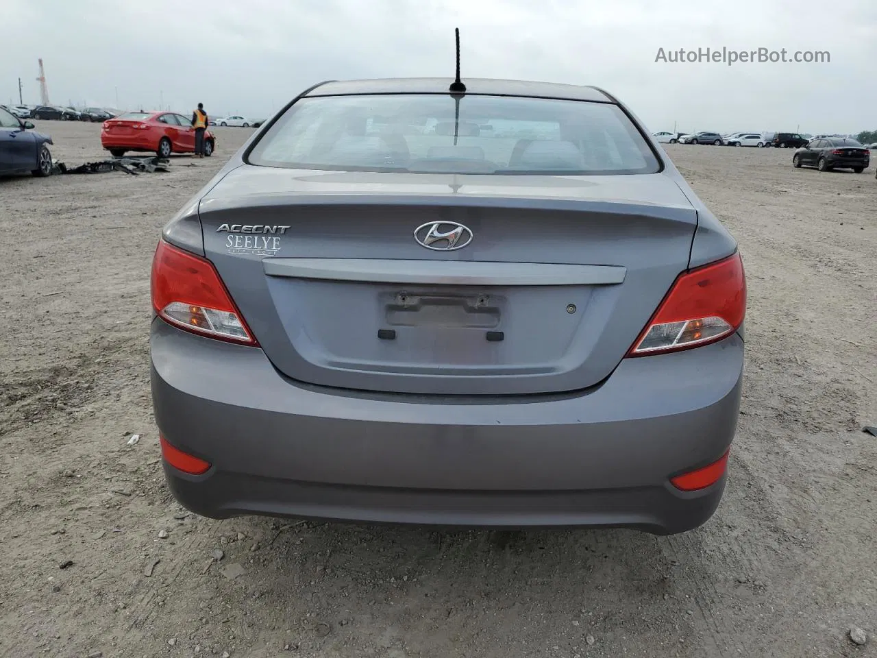 2015 Hyundai Accent Gls Серый vin: KMHCT4AE3FU914651