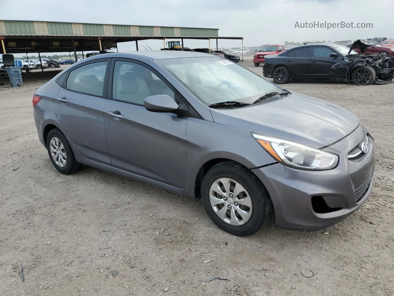 2015 Hyundai Accent Gls Серый vin: KMHCT4AE3FU914651