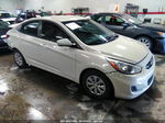 2015 Hyundai Accent Gls White vin: KMHCT4AE3FU933507