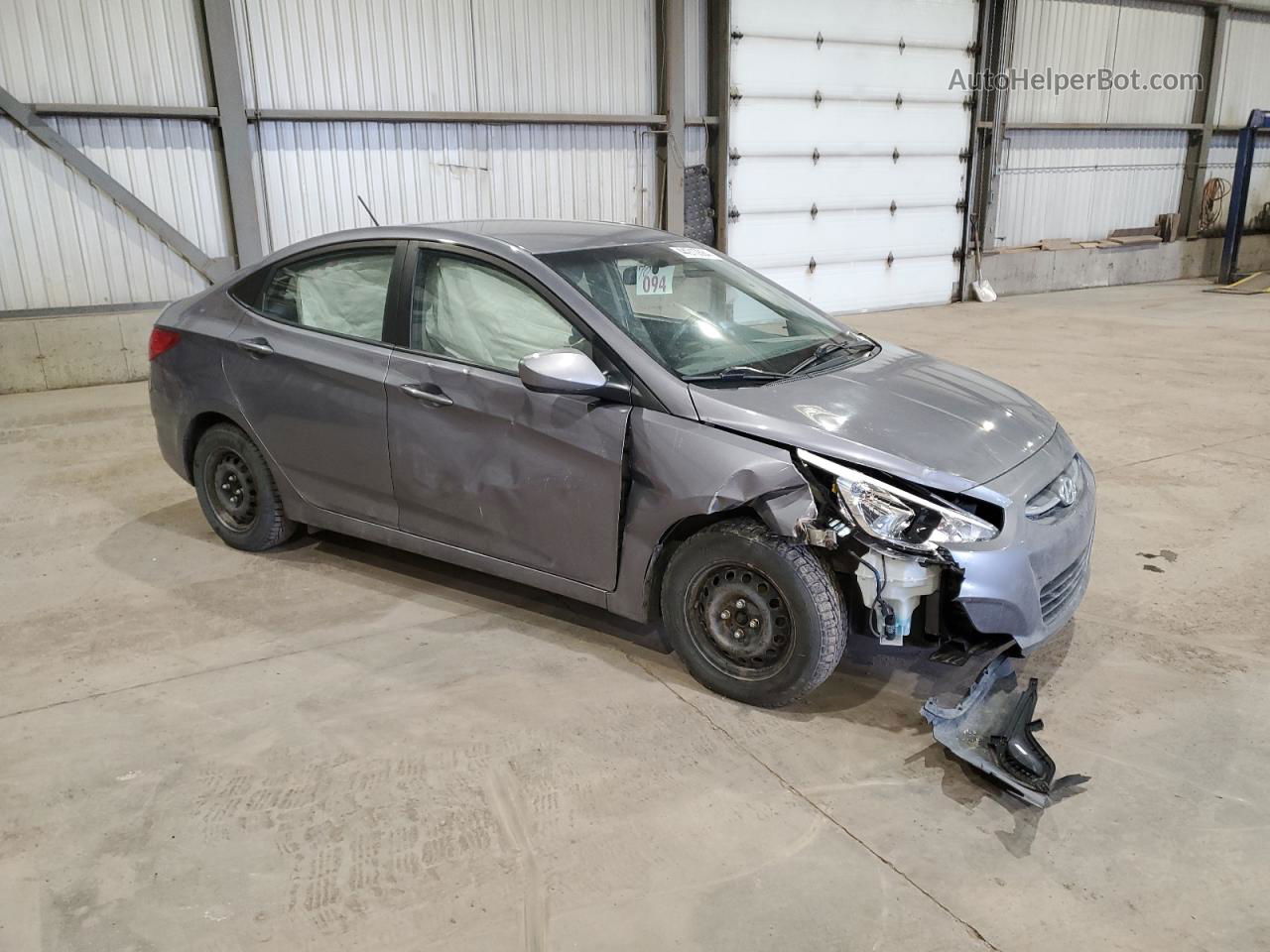 2016 Hyundai Accent Se Gray vin: KMHCT4AE3GU070998