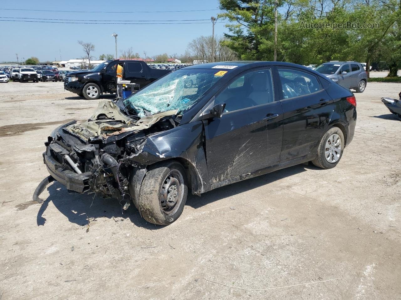 2016 Hyundai Accent Se Black vin: KMHCT4AE3GU082777