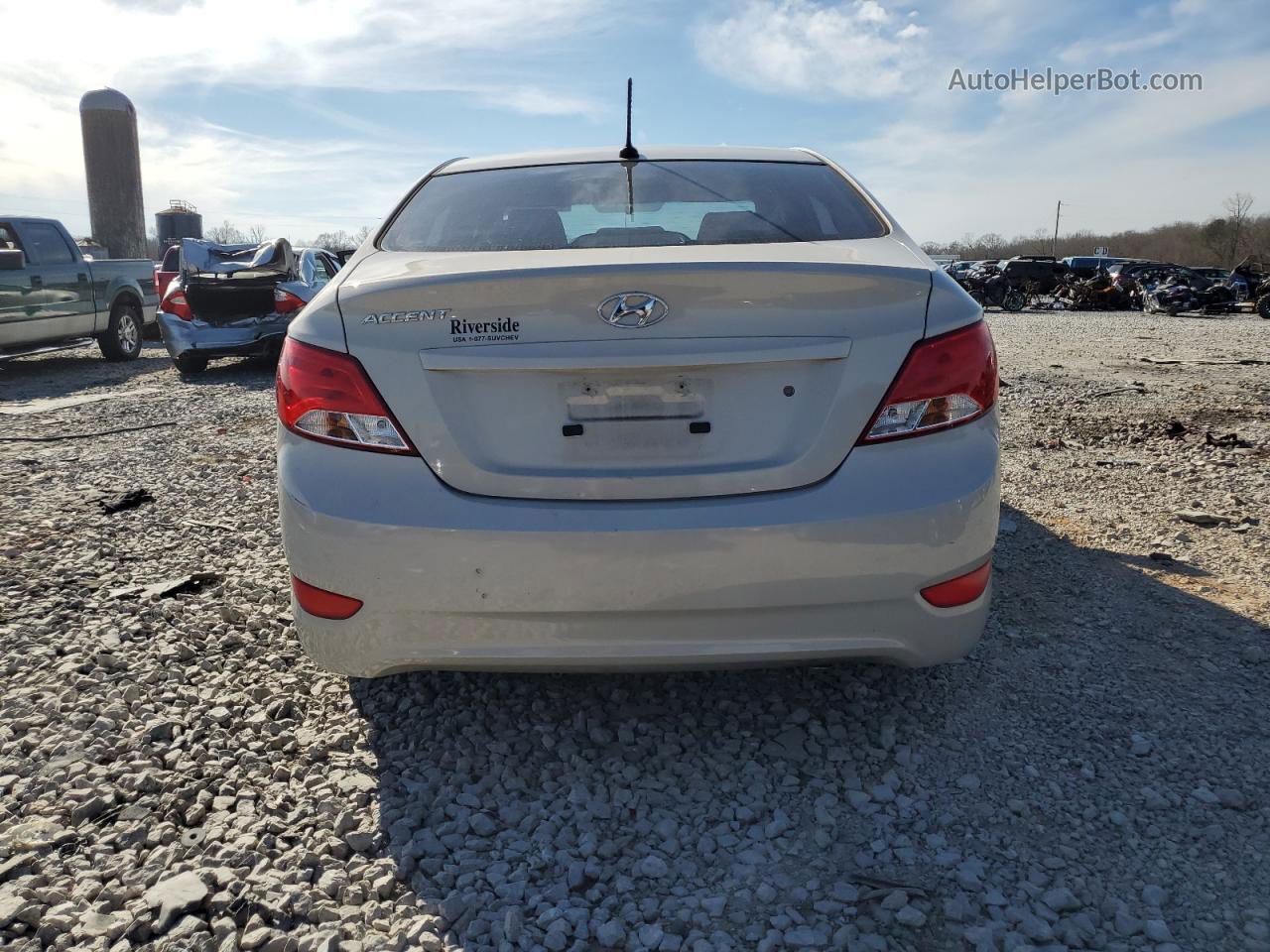 2016 Hyundai Accent Se Gray vin: KMHCT4AE3GU139107