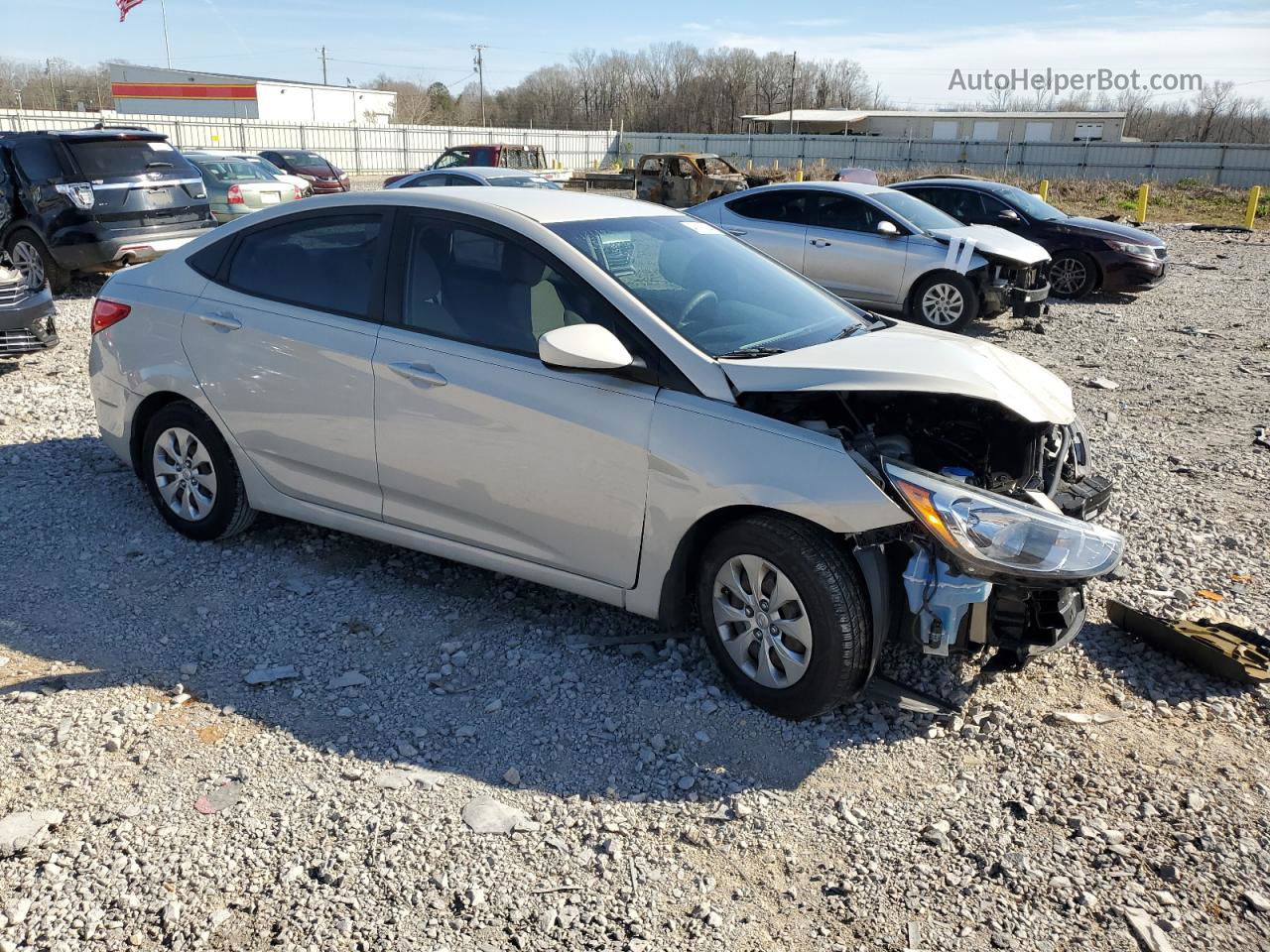 2016 Hyundai Accent Se Gray vin: KMHCT4AE3GU139107