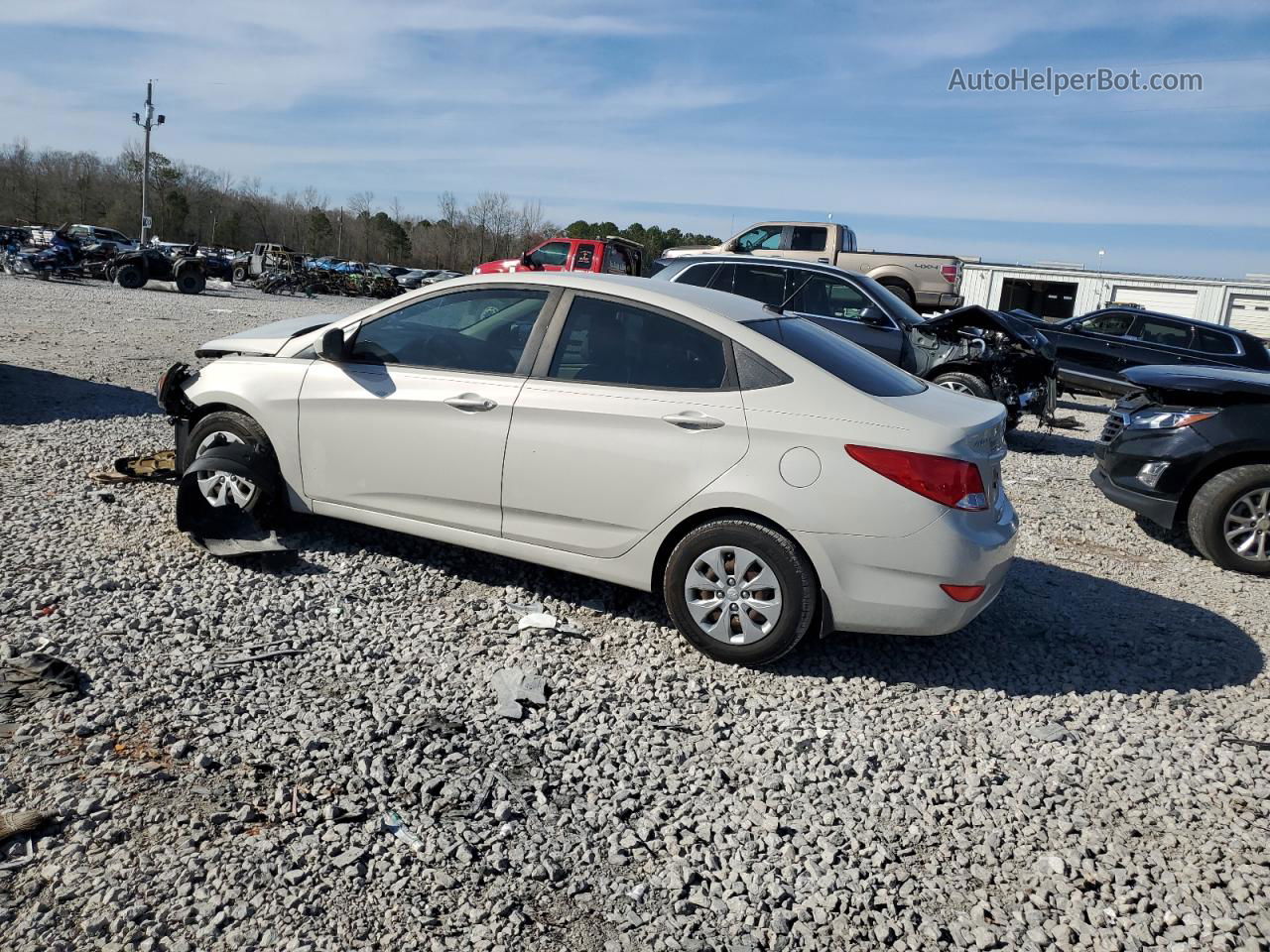 2016 Hyundai Accent Se Gray vin: KMHCT4AE3GU139107