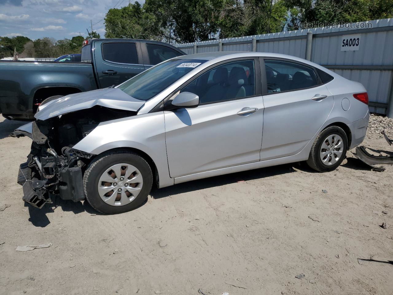 2016 Hyundai Accent Se Silver vin: KMHCT4AE3GU144338