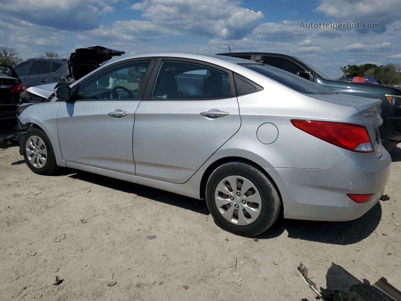 2016 Hyundai Accent Se Silver vin: KMHCT4AE3GU144338