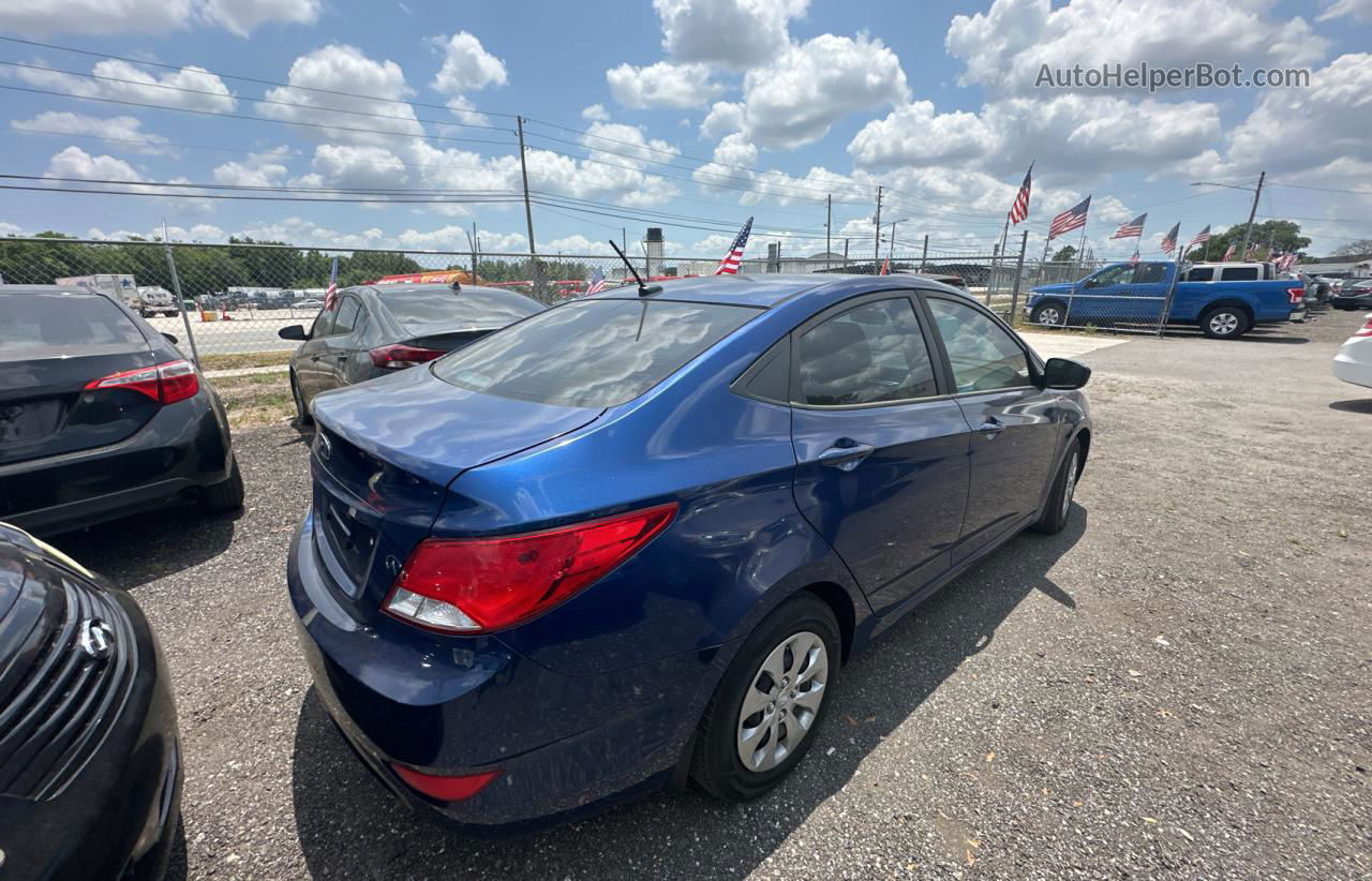 2016 Hyundai Accent Se Синий vin: KMHCT4AE3GU165352