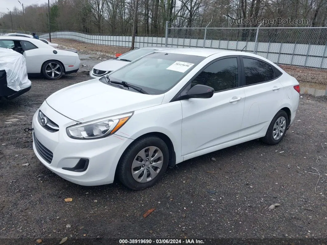 2016 Hyundai Accent Se White vin: KMHCT4AE3GU948784