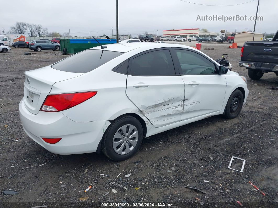 2016 Hyundai Accent Se White vin: KMHCT4AE3GU948784