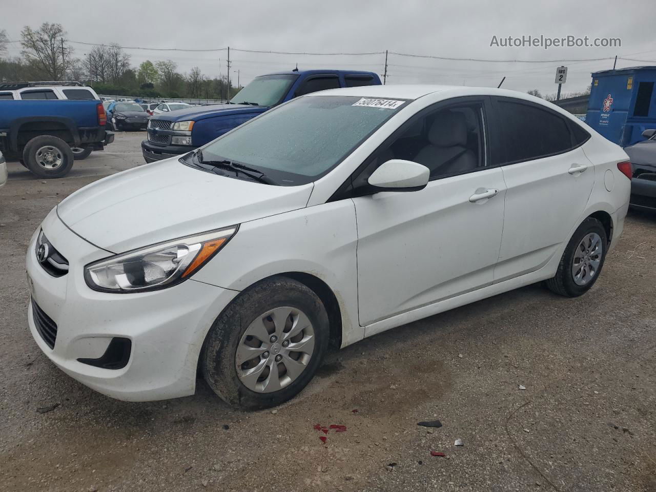 2016 Hyundai Accent Se Белый vin: KMHCT4AE3GU970249