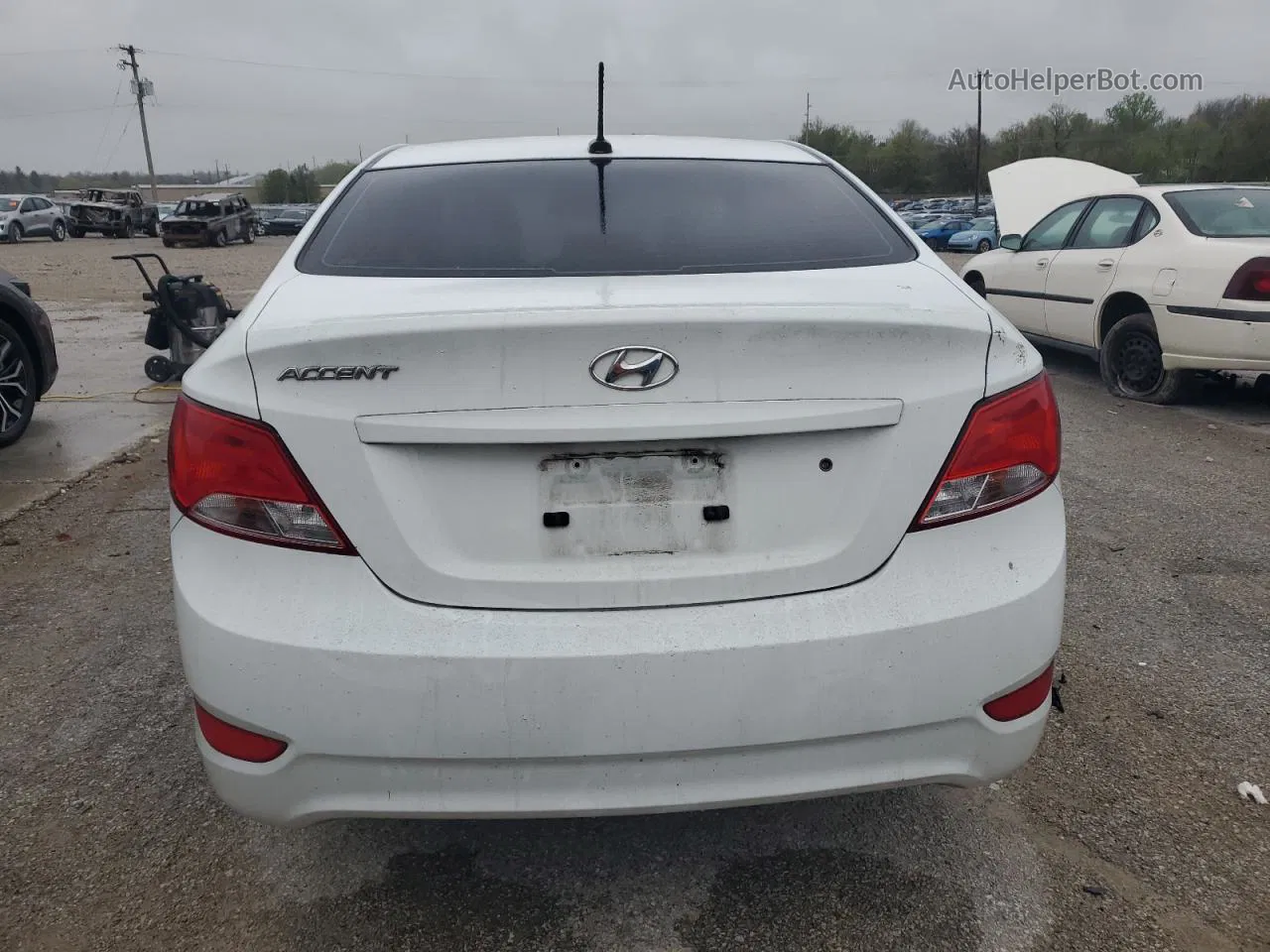 2016 Hyundai Accent Se Белый vin: KMHCT4AE3GU970249