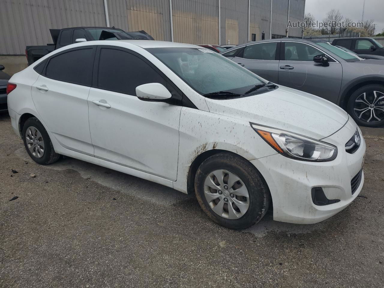 2016 Hyundai Accent Se White vin: KMHCT4AE3GU970249