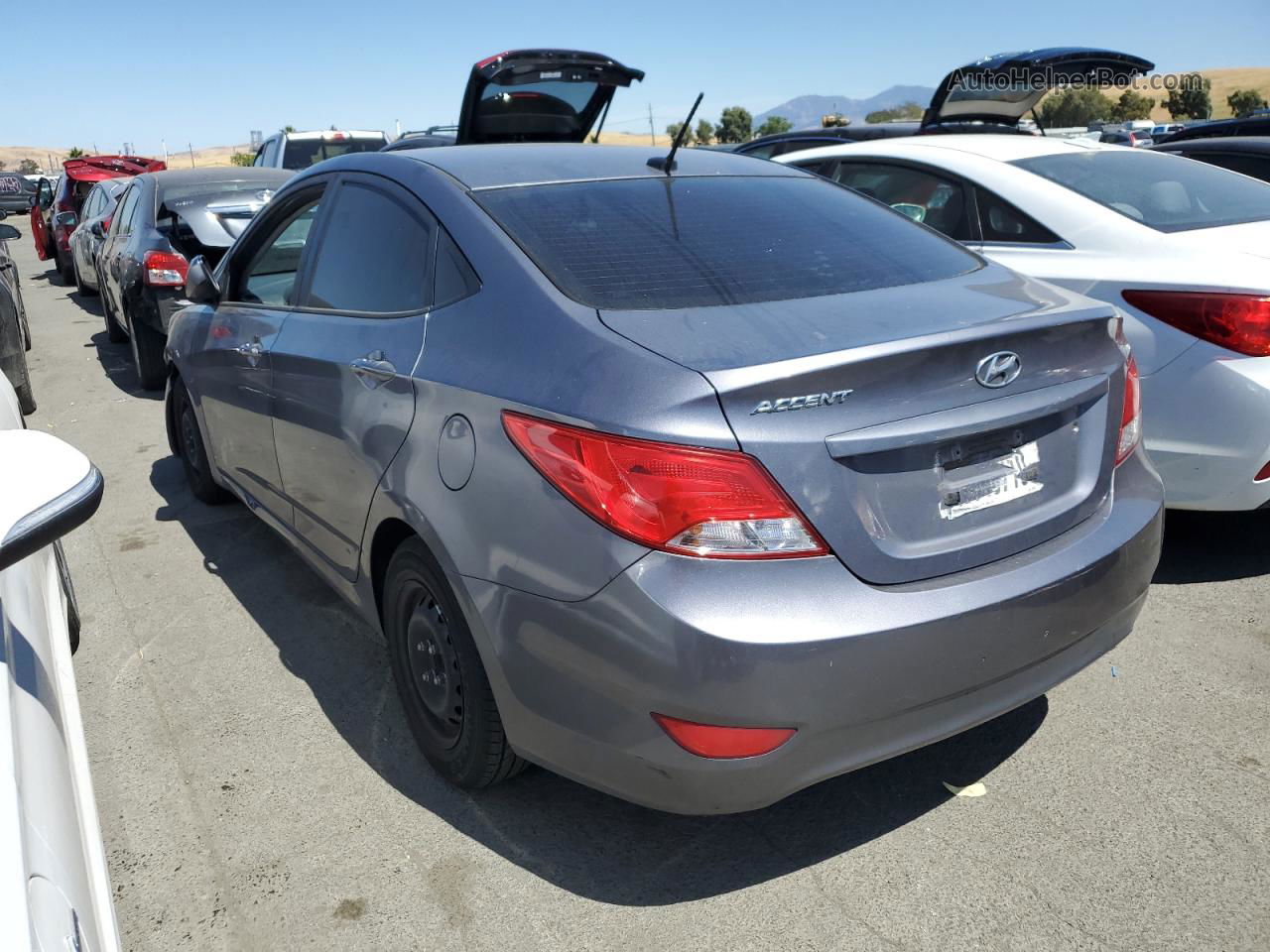 2017 Hyundai Accent Se Gray vin: KMHCT4AE3HU168883