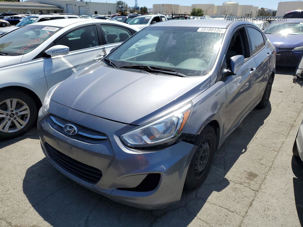 2017 Hyundai Accent Se Gray vin: KMHCT4AE3HU168883