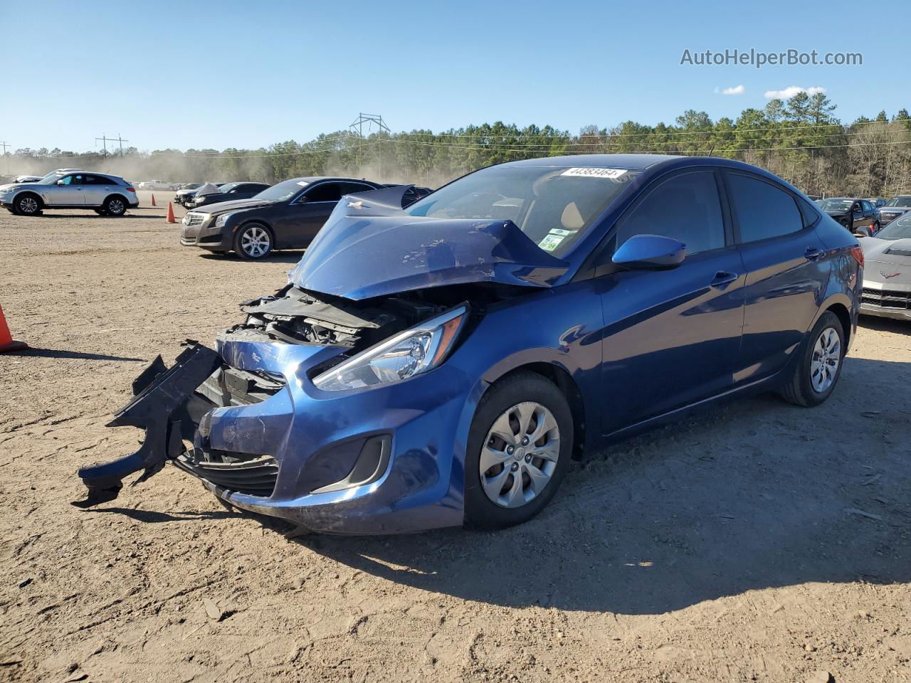 2017 Hyundai Accent Se Blue vin: KMHCT4AE3HU173789