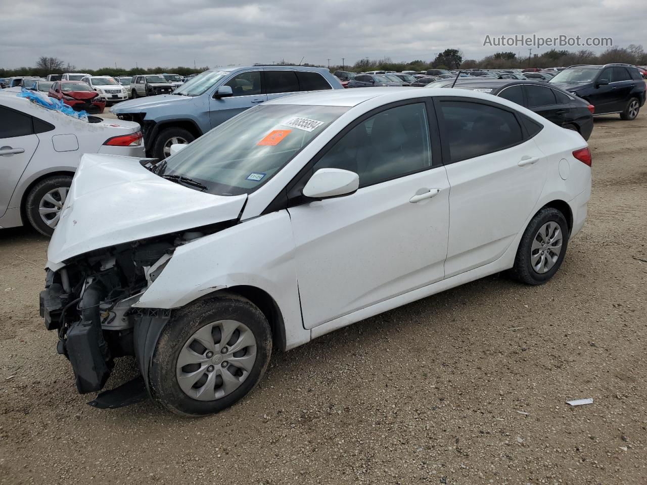 2017 Hyundai Accent Se White vin: KMHCT4AE3HU178913