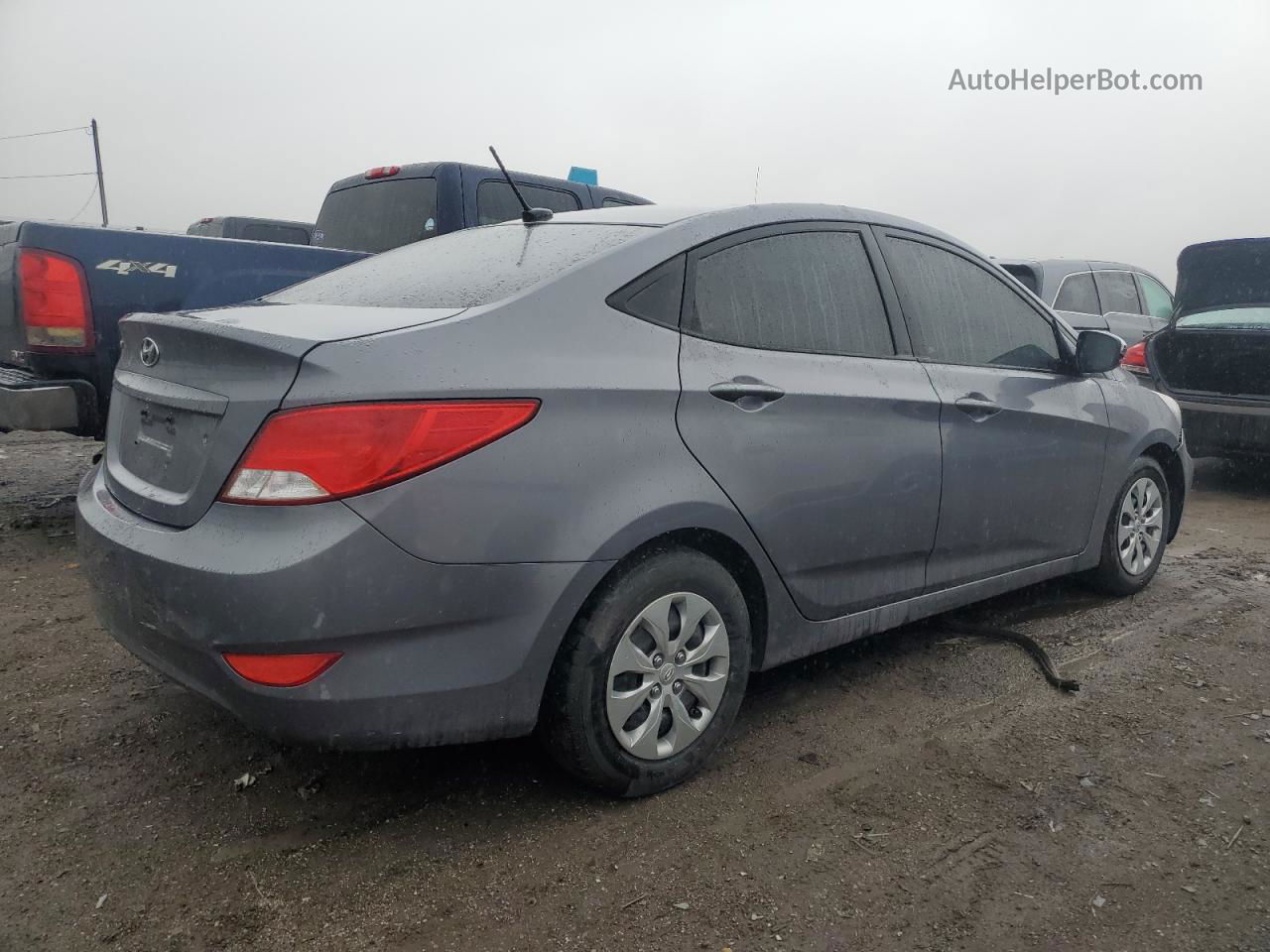 2017 Hyundai Accent Se Gray vin: KMHCT4AE3HU191841