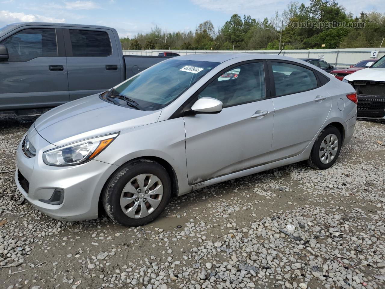 2017 Hyundai Accent Se Silver vin: KMHCT4AE3HU194822