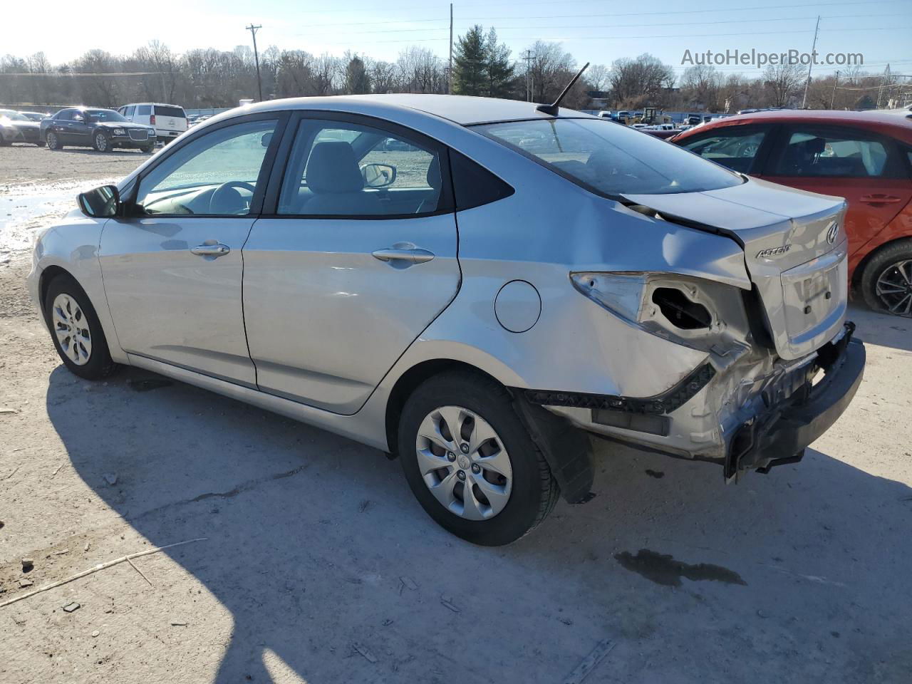 2017 Hyundai Accent Se Silver vin: KMHCT4AE3HU253223