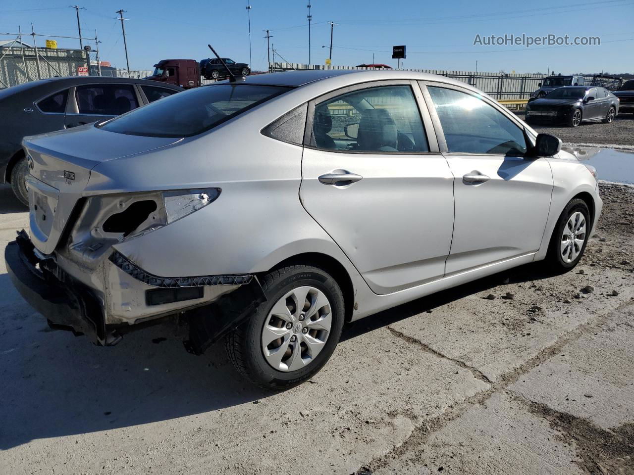 2017 Hyundai Accent Se Silver vin: KMHCT4AE3HU253223