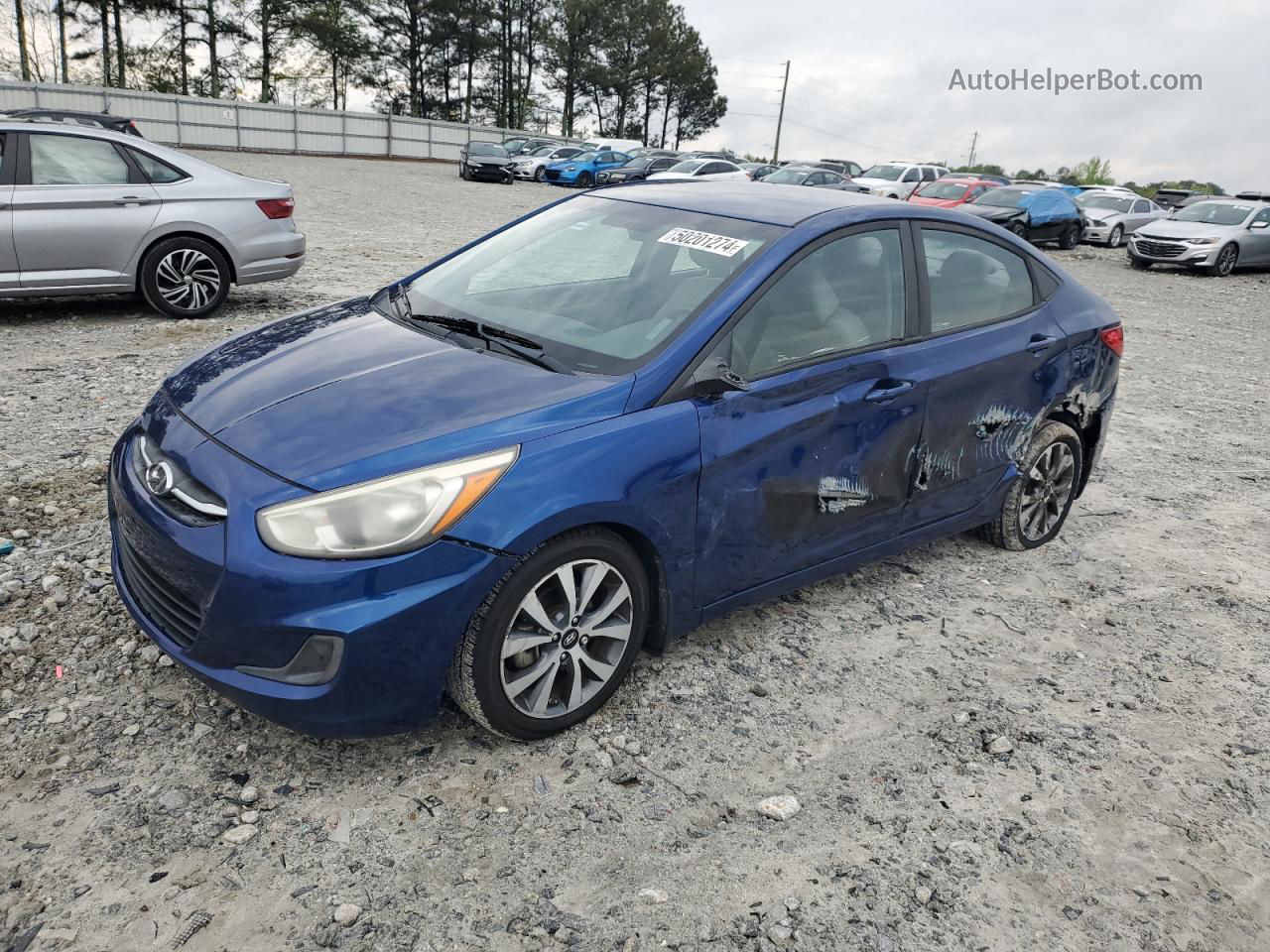 2017 Hyundai Accent Se Blue vin: KMHCT4AE3HU285069