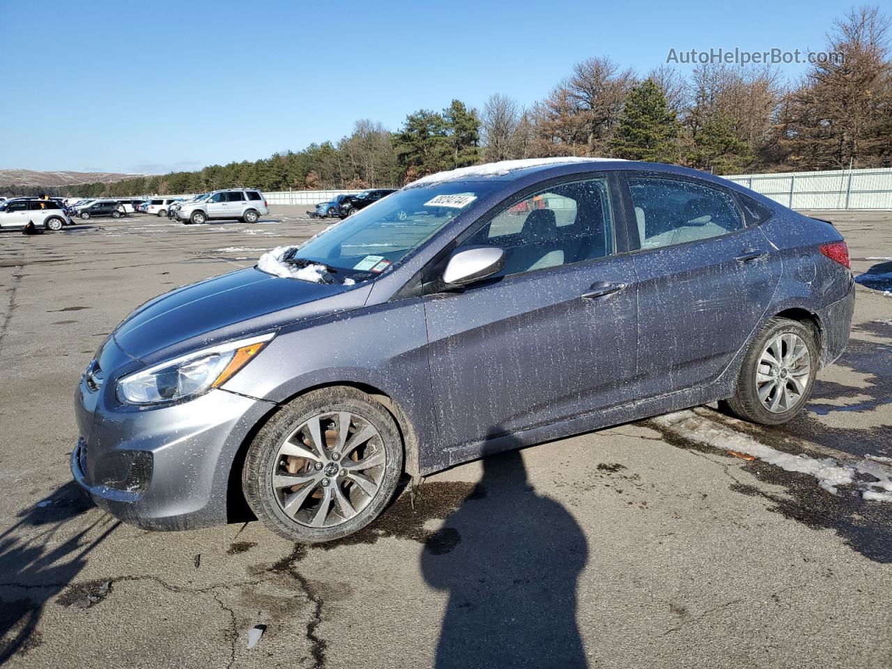 2017 Hyundai Accent Se Gray vin: KMHCT4AE3HU285623