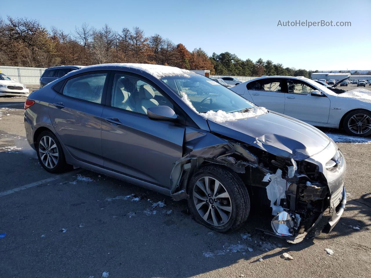 2017 Hyundai Accent Se Gray vin: KMHCT4AE3HU285623