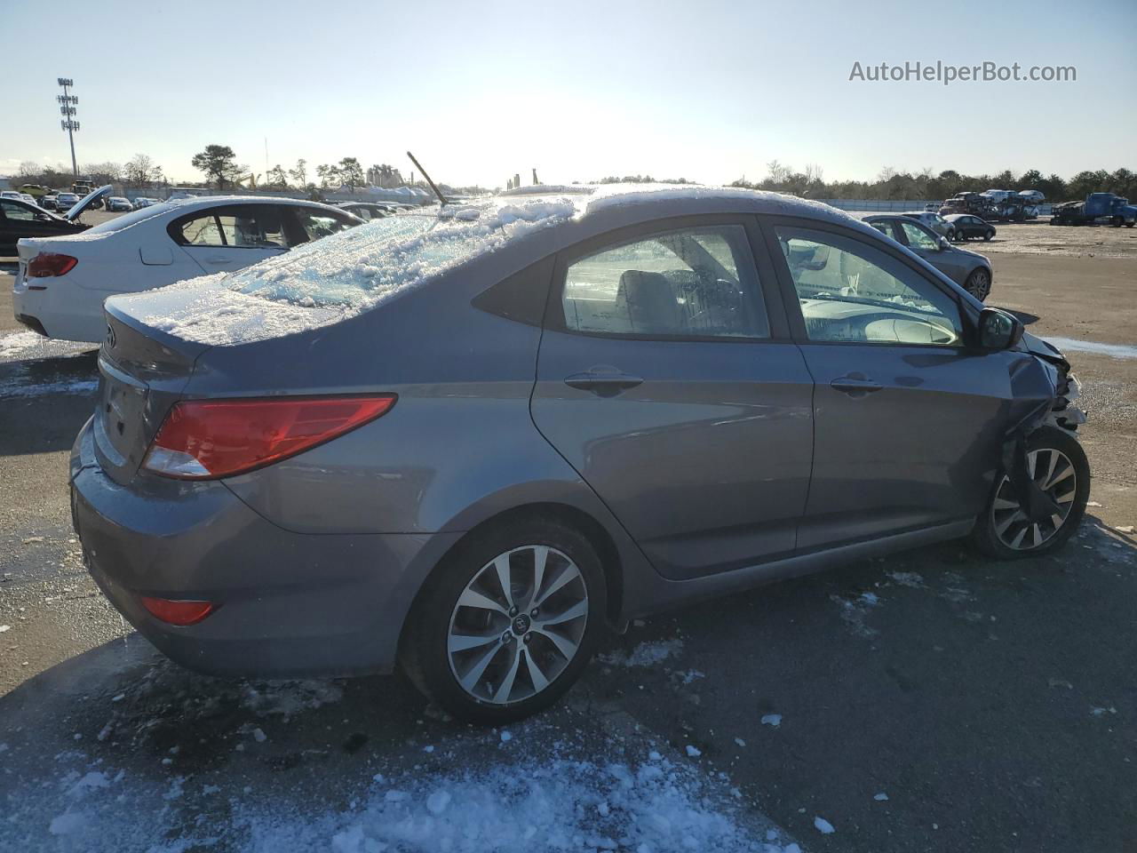 2017 Hyundai Accent Se Gray vin: KMHCT4AE3HU285623