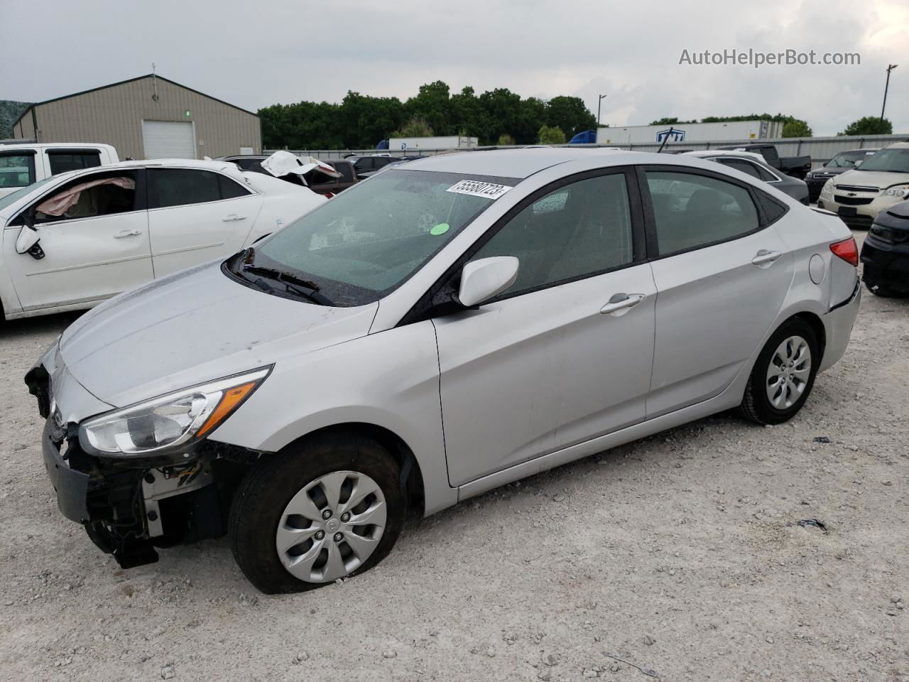 2017 Hyundai Accent Se Silver vin: KMHCT4AE3HU296752