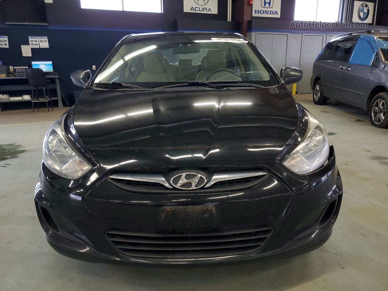 2013 Hyundai Accent Gls Black vin: KMHCT4AE4DU279050