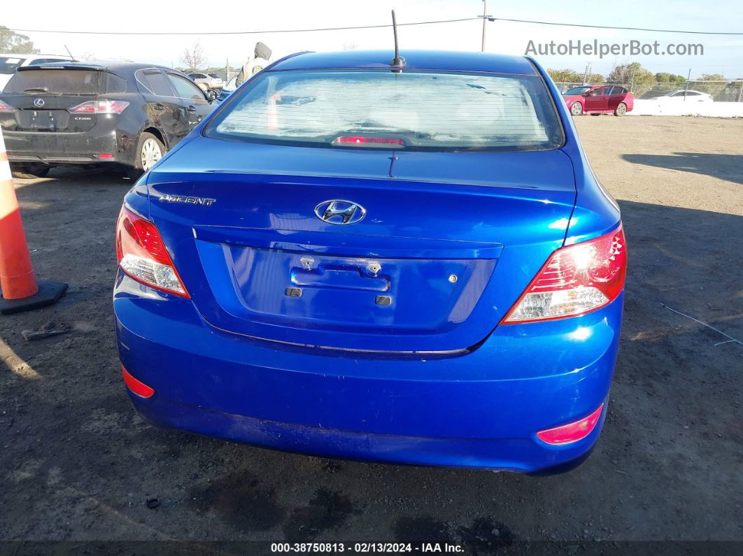 2013 Hyundai Accent Gls Blue vin: KMHCT4AE4DU309938