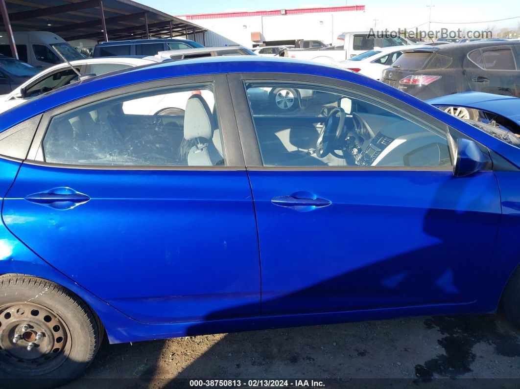 2013 Hyundai Accent Gls Blue vin: KMHCT4AE4DU309938