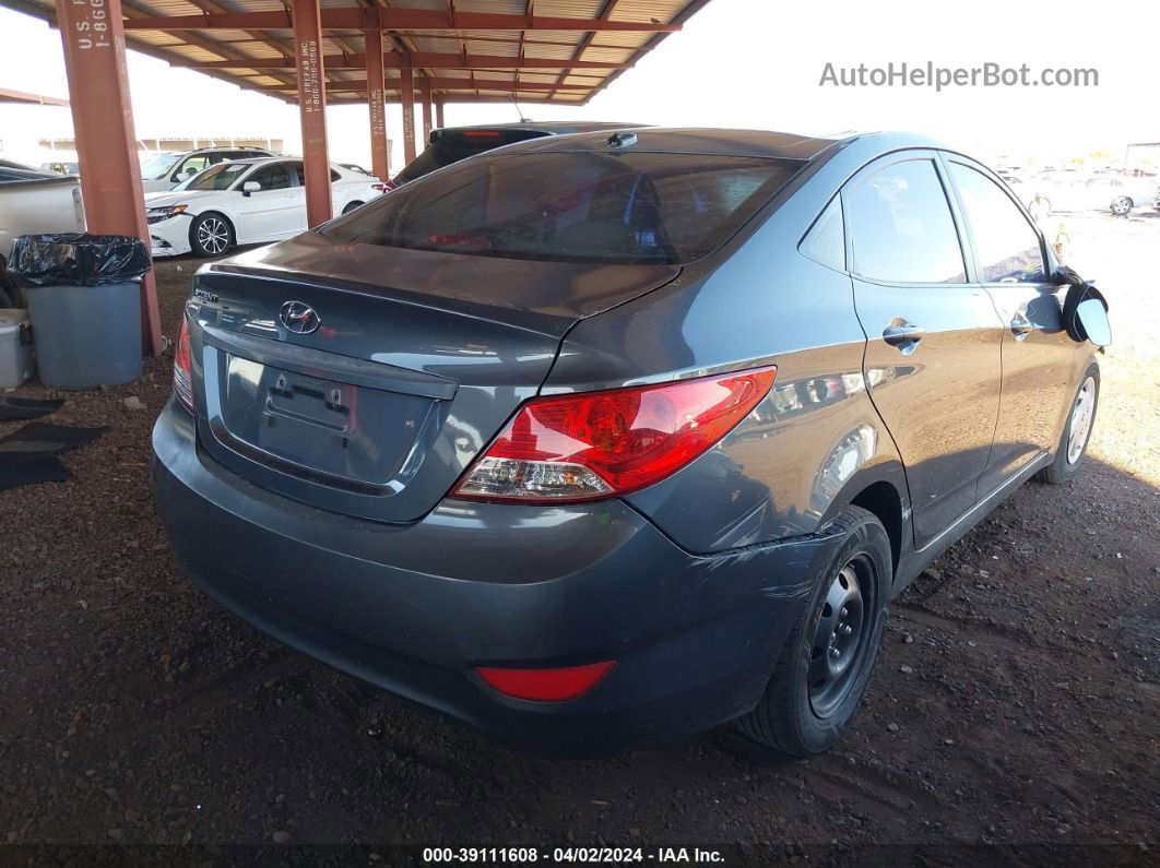 2013 Hyundai Accent Gls Gray vin: KMHCT4AE4DU386857