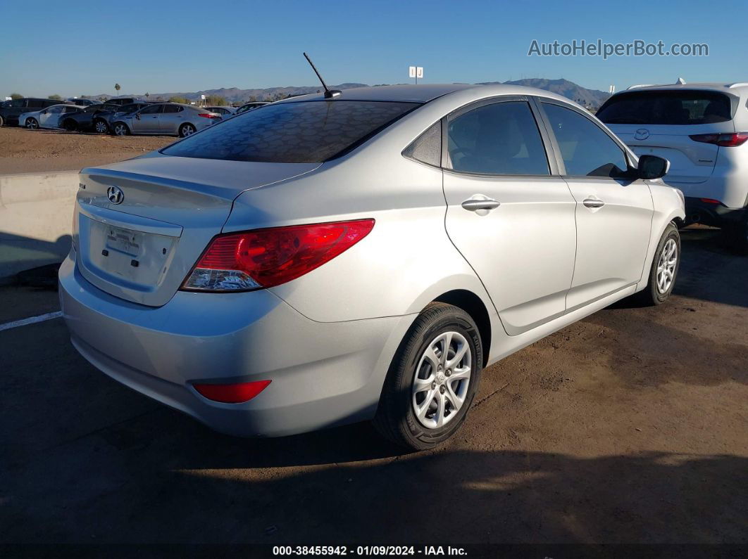 2013 Hyundai Accent Gls Silver vin: KMHCT4AE4DU502039