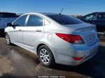 2013 Hyundai Accent Gls Silver vin: KMHCT4AE4DU502039