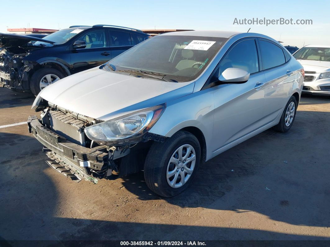 2013 Hyundai Accent Gls Silver vin: KMHCT4AE4DU502039