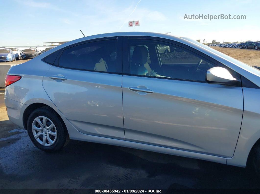 2013 Hyundai Accent Gls Silver vin: KMHCT4AE4DU502039