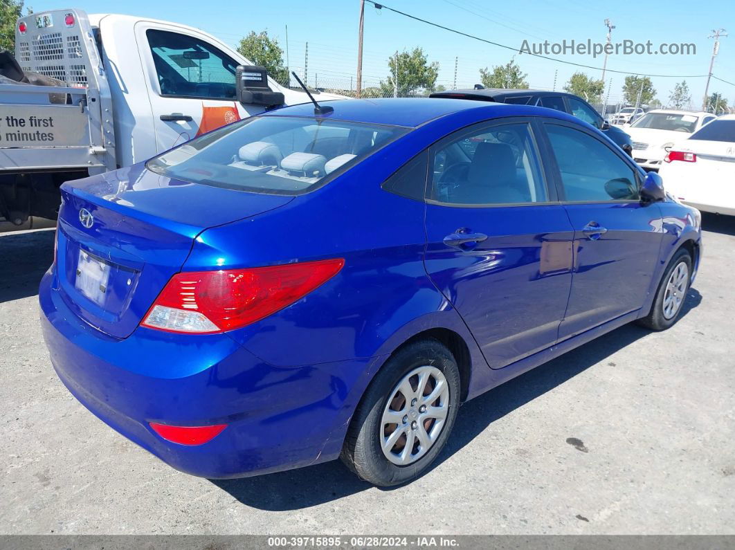 2013 Hyundai Accent Gls Blue vin: KMHCT4AE4DU538314