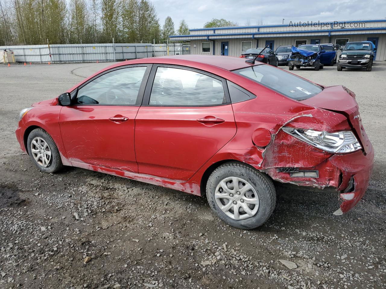 2014 Hyundai Accent Gls Red vin: KMHCT4AE4EU686223