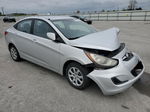 2014 Hyundai Accent Gls Silver vin: KMHCT4AE4EU720953