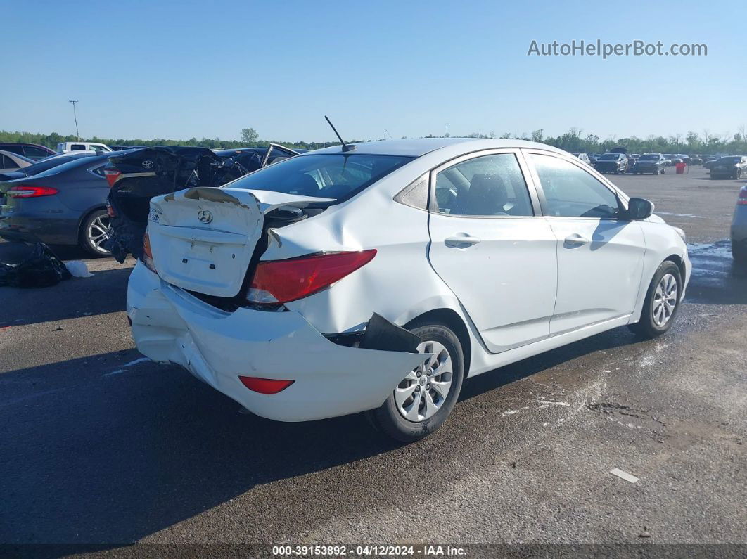 2015 Hyundai Accent Gls White vin: KMHCT4AE4FU797629