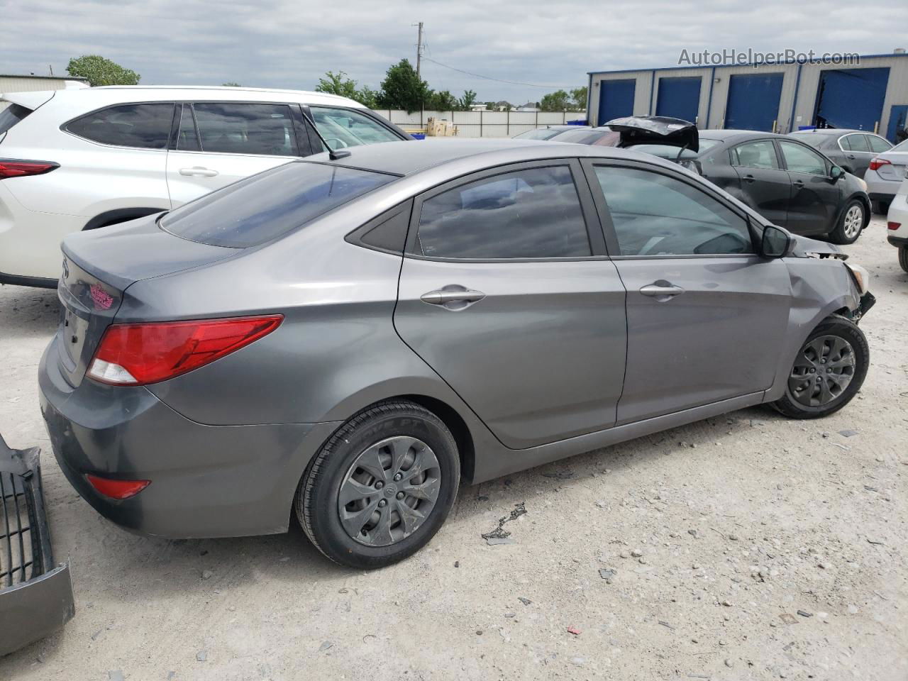 2015 Hyundai Accent Gls Gray vin: KMHCT4AE4FU798943