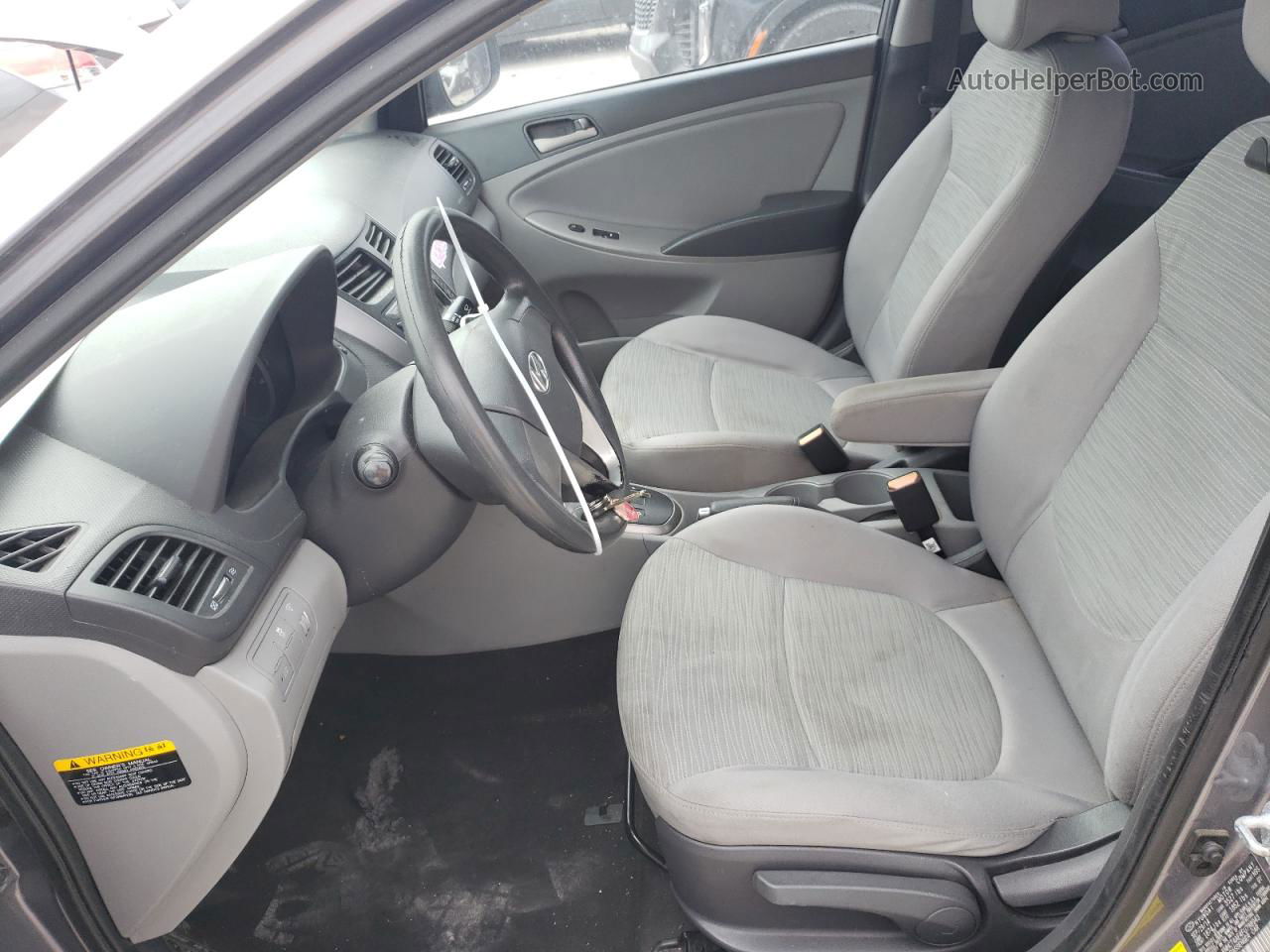 2015 Hyundai Accent Gls Gray vin: KMHCT4AE4FU798943